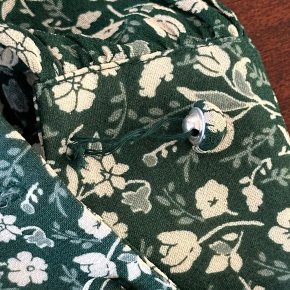 Reformation Susanna Midi Dress Vancouver Green Floral Size Small - see condition - Picture 10 of 13